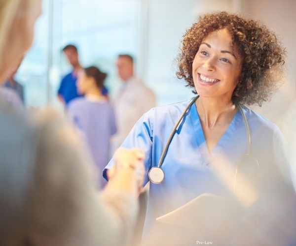 doctor talking to patient